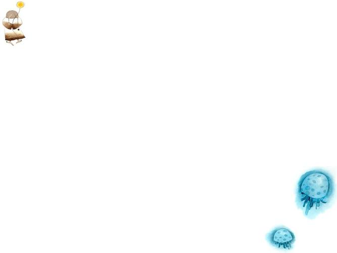 小清新手绘水彩画ppt背景图片