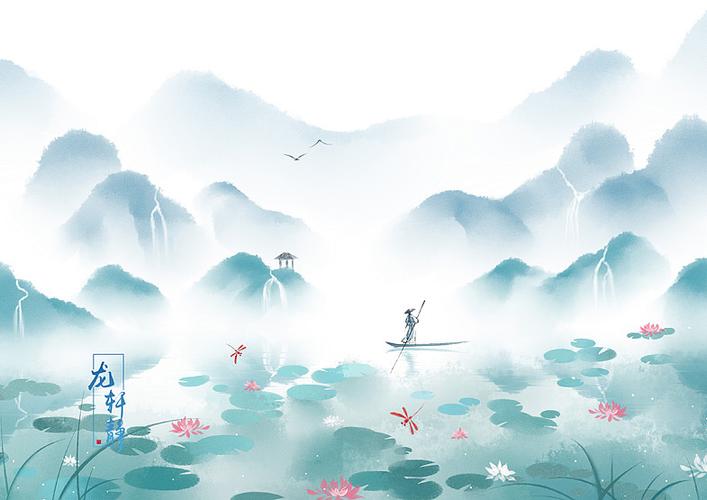 古风山水意境|插画|商业插画|龙轩静 - 原创作品 - 站酷 (zcool)