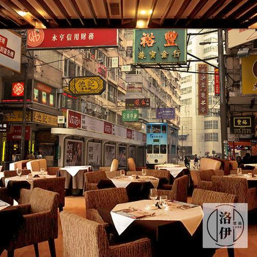 特价复古怀旧港式茶餐厅壁纸