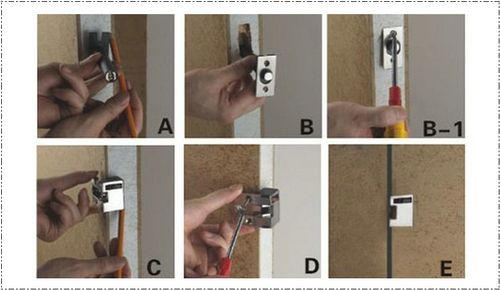 国标304不锈钢精铸暗藏式防盗链