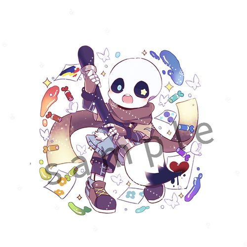 传说之下horrorsans,传说之下crosssans undertale周边传说之下sans钥匙扣徽章friskhorrorink