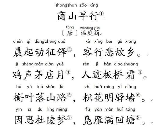 《商山早行》 【温庭筠】(每天读一首古诗词)