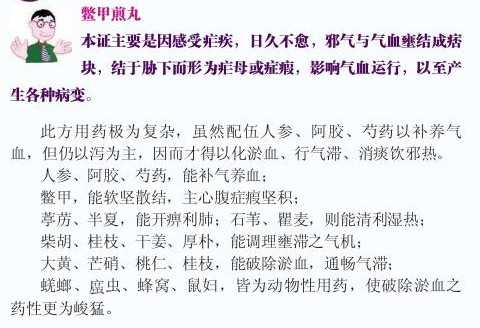 疟病的不同脉象表现及鳖甲煎丸方