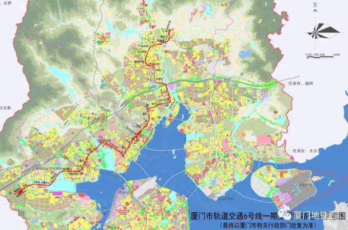 厦门地铁6条线路最新站点,规划及运营时间,大家想了解