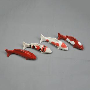 电视沙发背景墙装饰挂件 陶瓷鱼 陶瓷锦鲤 创意墙壁挂饰品鱼 装饰