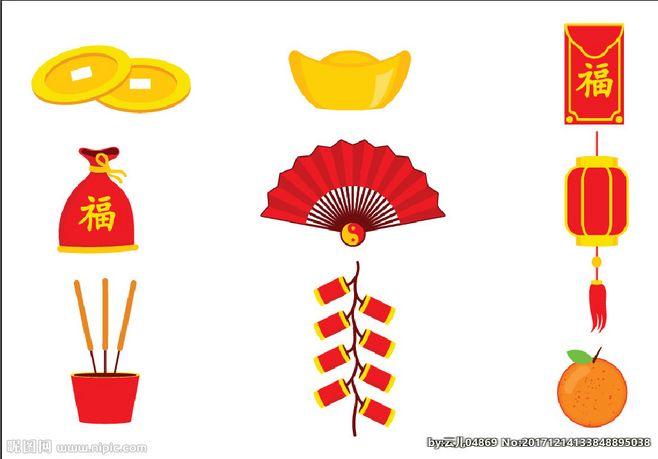中国新年元素图标