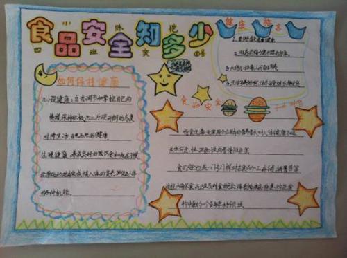 食品安全手抄报之健康饮食