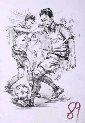 2018届广东二模速写高分卷,动势夸张,透视明确,情绪到位!666啊!