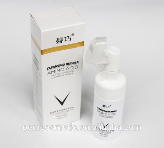 2017 oem/odm soft moisturizing massage cleansing foam