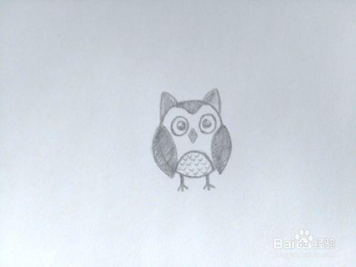 简笔画之猫头鹰的简单画法(铅笔画)