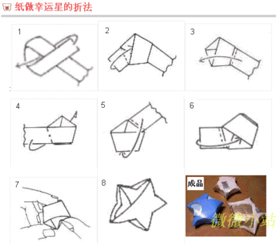 折纸条星星怎么折