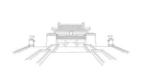 儿童钟山陵简笔画