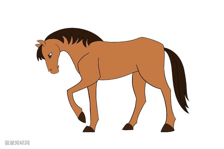 如何画一匹简单的马