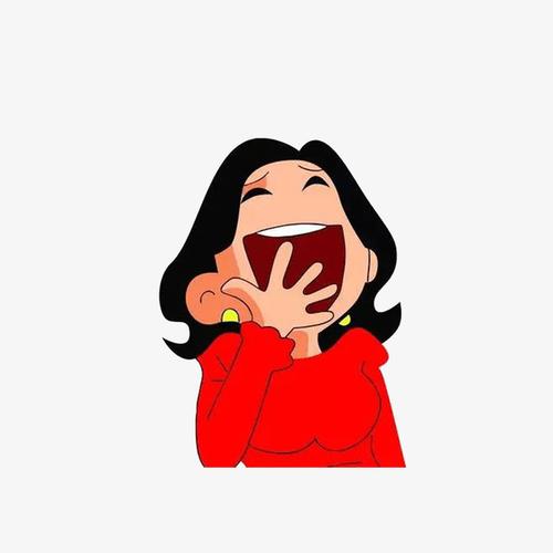 哈哈大笑的女士