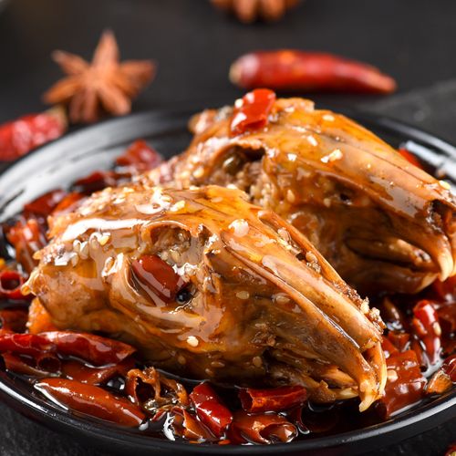 正宗自贡香辣兔头麻辣五香兔子头小吃兔肉冷吃兔四川美食成都特产