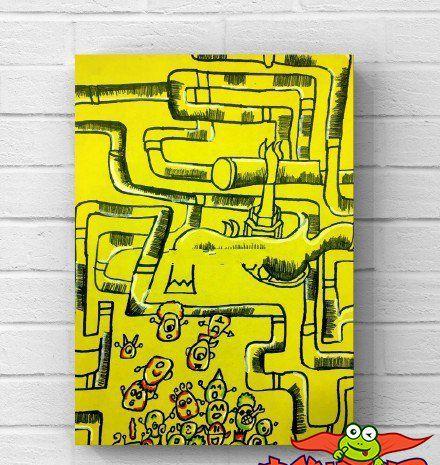 小孩画画简单图片大全,神奇的水龙头