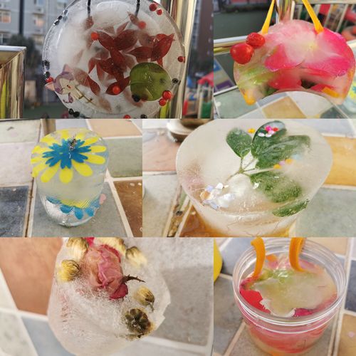 "别样冬日,冰花盛开"——优格幼儿园手工制作冻冰花