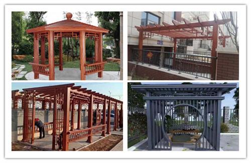 辽宁制作六角铝艺凉亭-铭扬金属制品_河北网络广播台