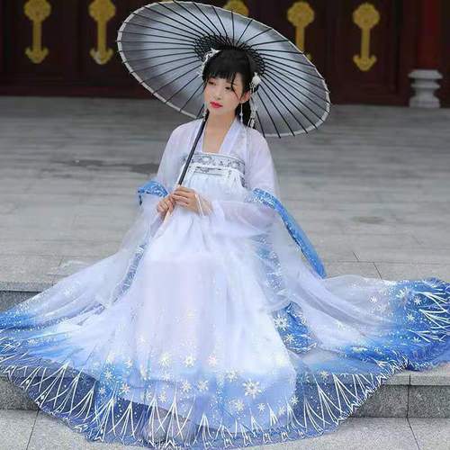 汉服女学生古装汉服全套古装仙气古风古装正版沧海赋古装衣服超仙