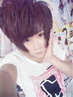 非主流男士假发 男生假发帅气短发男发型杀马特假发韩版假发逼真