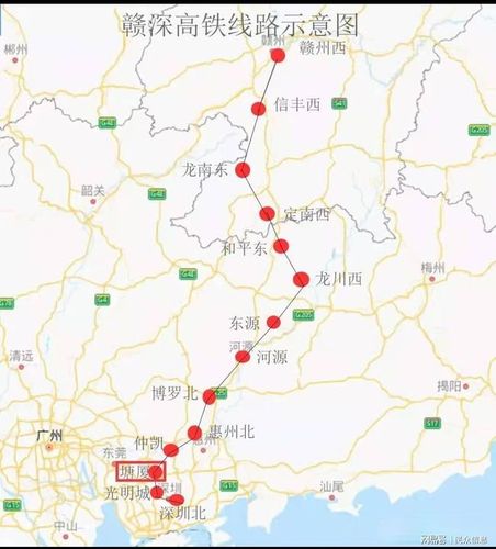 铁路网中重要一纵---京港高铁的重要组成部分,赣深铁路线路纵贯江西
