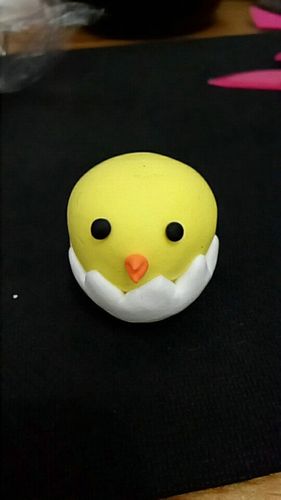 萌萌的超轻粘土小鸡详细制作步骤