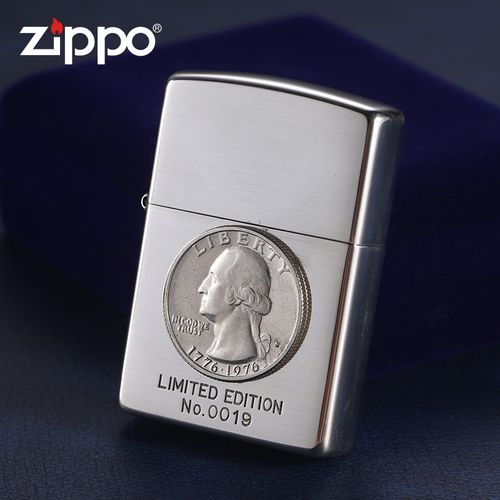 zippo2000年纪念款,zippo05年款 打火机zippo正版2000年日版原厂华盛顿总统200周年纪念币收藏级