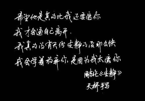 天桥手写: 周杰伦经典歌词