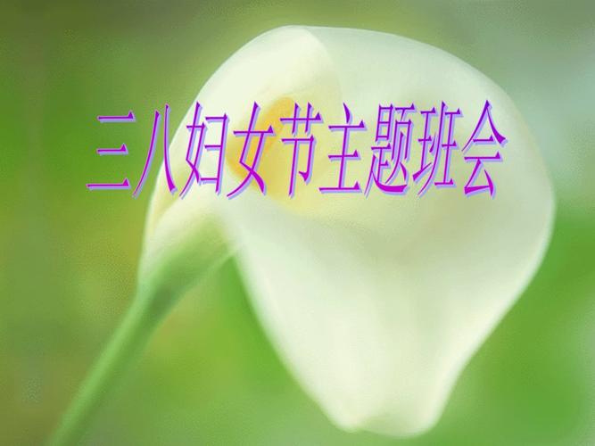 《三八妇女节主题班会》ppt
