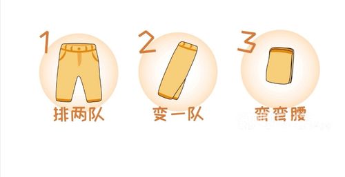 【叠裤子步骤图】