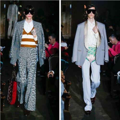 色彩的搭配也是西服另一个玩点 可以规避成熟,时髦大胆起来 06 gucci