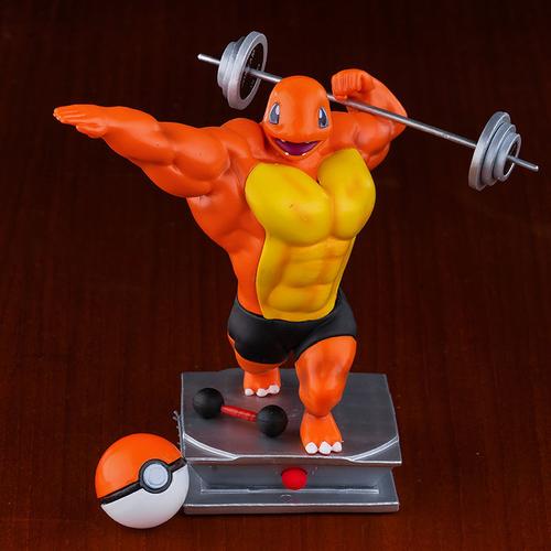 宠物小精灵gk肌肉猛男show皮卡丘小火龙杰尼龟妙蛙种子手办模型中号