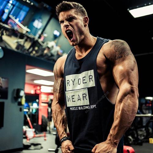 热卖肌肉兄弟夏季健身服男弹力透气薄款运动训练短袖紧身纯棉衣t桖衫