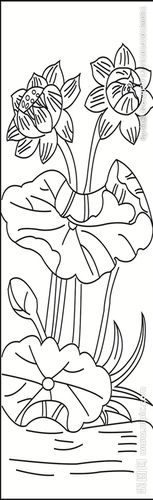 莲花雕刻图案图片