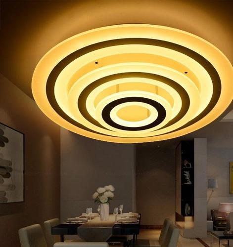 居特丽亚克力圆形客厅灯具豪华大厅灯具高端现代简约led吸顶灯