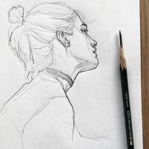 florianerb漂亮的人物素描铅笔画