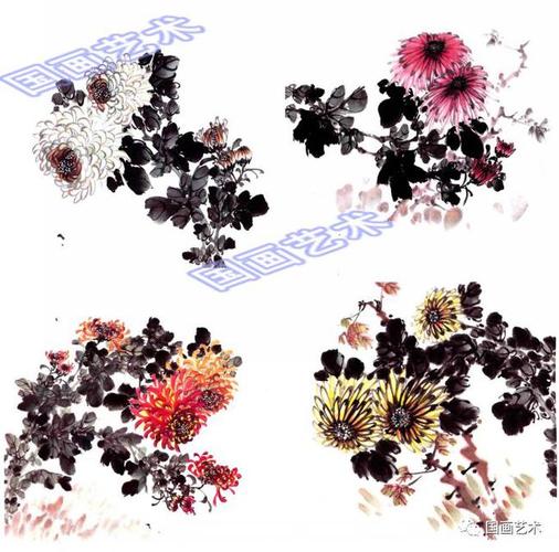 中国画技法菊花