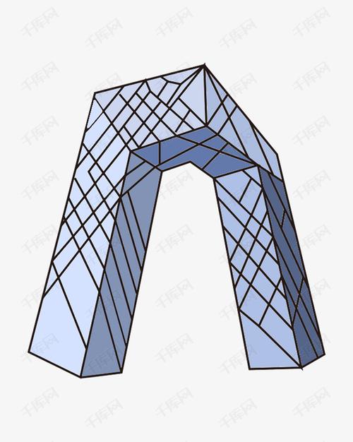 手绘建筑央视大厦插画