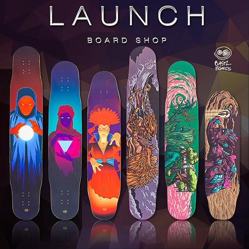 德国bastl高孝周 鹤 魔法师 华尔兹板面 舞板dc板 长板 发动滑板