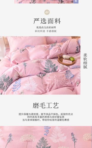 磨毛床上网红四件套ins抖音同款全棉纯棉秋冬床笠北欧