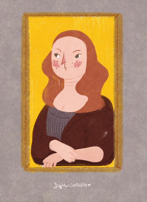 蒙娜丽莎|插画|创作习作|景惠 - 原创作品 - 站酷