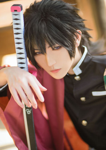 初中生cos富冈义勇看清他的动漫脸从漫画里逃出来的