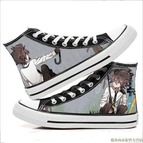 凹凸世界帆布鞋动漫周边高帮加绒雷狮安迷修金韩版鞋学生休闲板鞋 9