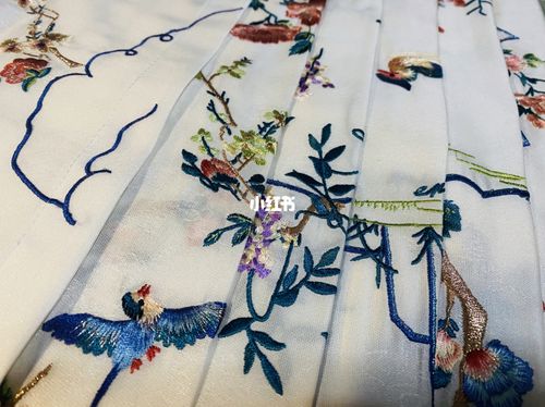 绝美 | 吉元裳织-仿孔府明制花鸟马面裙_绣花_时尚_穿