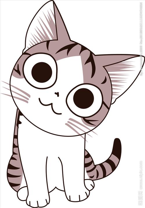 关键词:小花猫可爱猫,卡通猫烫画图案印花素材,卡通设计动漫