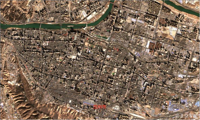 甘肃省2021年最新卫星图-兰州市