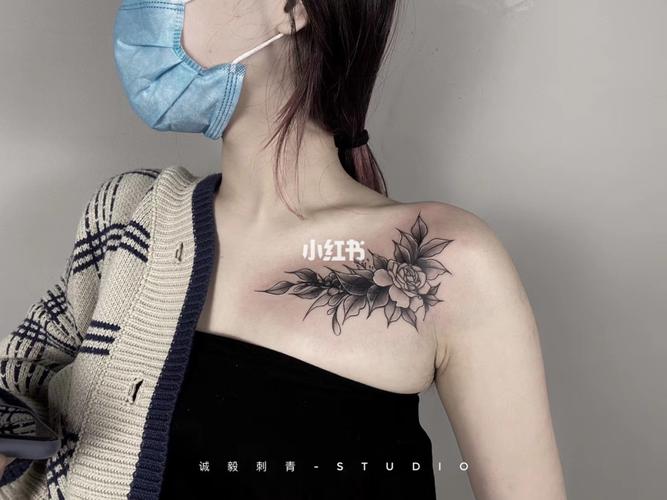 纹身遮盖 肩膀素花_纹身_泉州攻略_原创设计_纹身也清新_美妆_彩妆