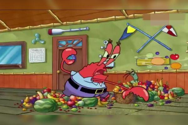 蟹老板痞老板为了星星老师嘴里种树,身体被接在一起不