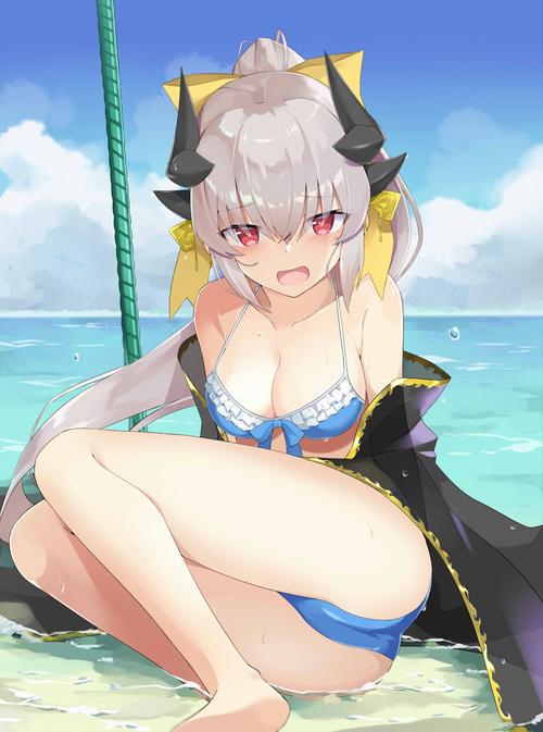 fgo 插图(一百零五)清姬.泳装