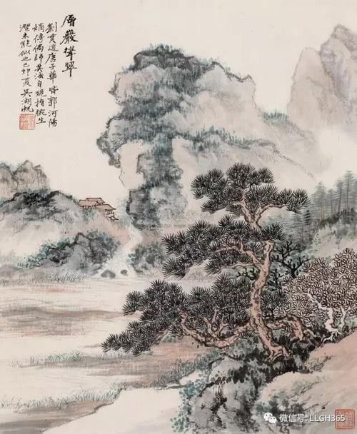 历代山水画经典题画诗雄图书法至高追求